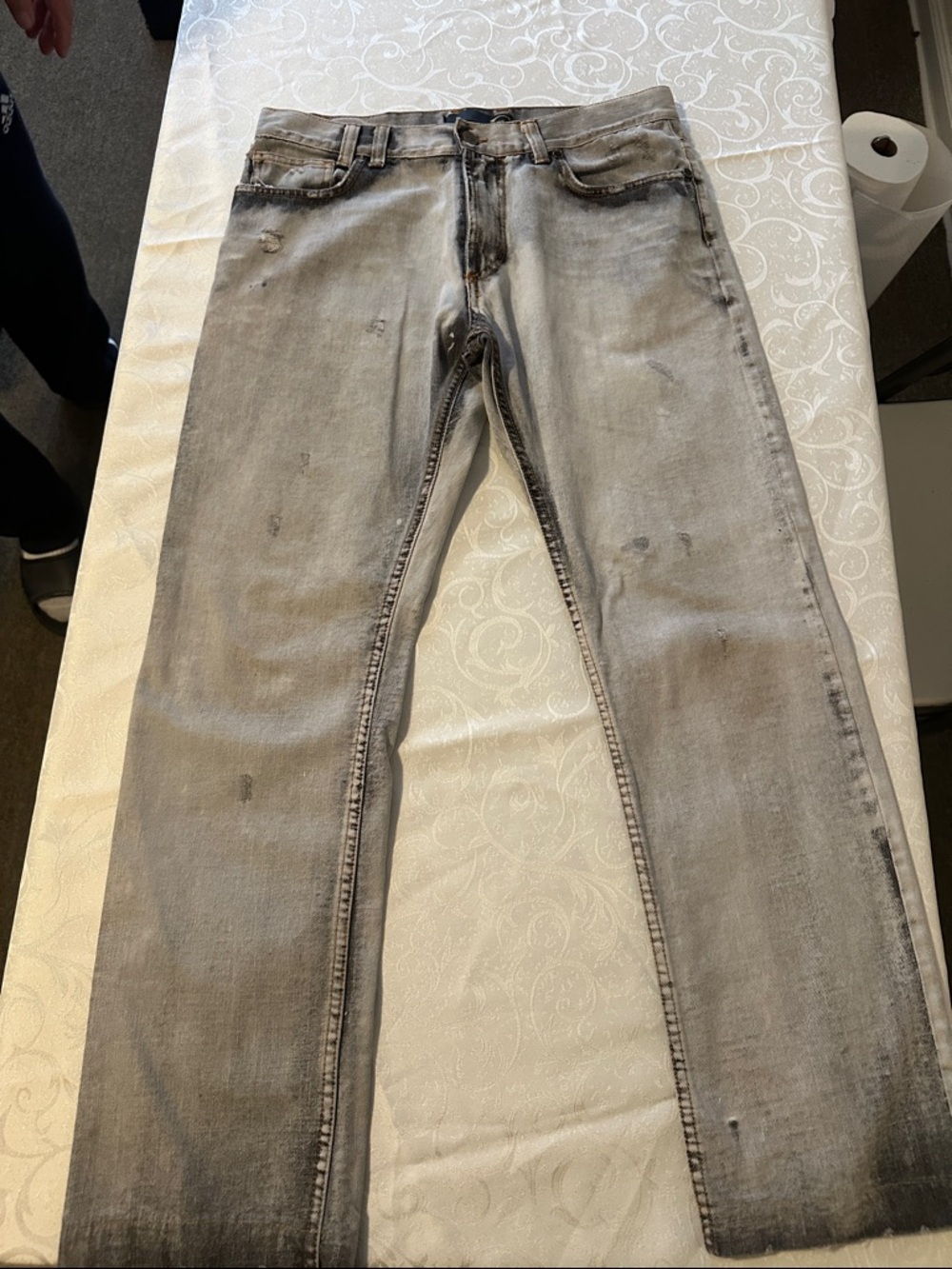 Just Cavalli Men's Slim Gray Washed Jeans
